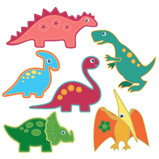 Jeu De Patchs De Dinosaures Lumineux Mignons