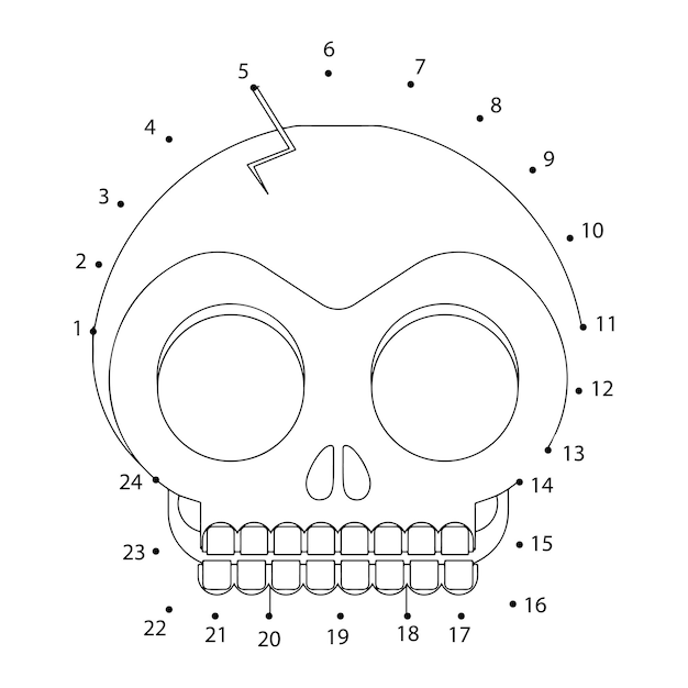 Jeu De Points à Relier D'halloween Pour Les Enfants