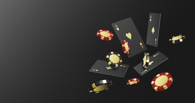 Vecteur jeu de poker casiono en ligne modèle d'arrière-plan web illustration vectorielle
