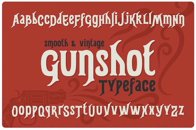 Jeu de polices texturées vintage