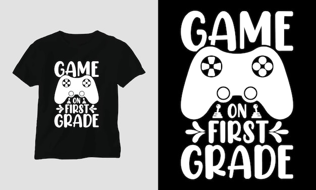 Jeu En Première Année - Gamer Cite T-shirt Et Vêtements Typographie Design