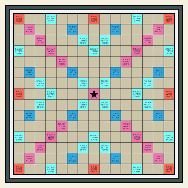 Vecteur jeu de scrabble