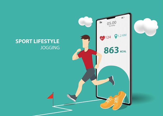 Jogging dans le parc Heureux homme et femme s'entraînant en plein air ensemble Activité sportive mode de vie sain