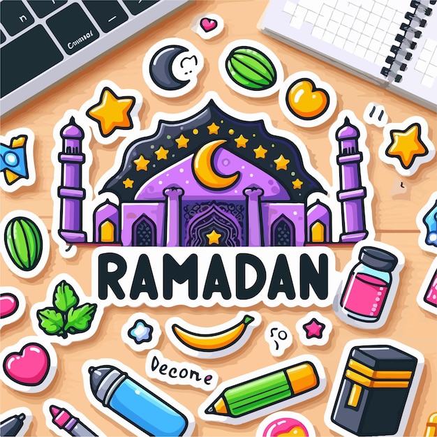 Vecteur la joie de faire de la charité pendant le ramadan modèle d'affiche