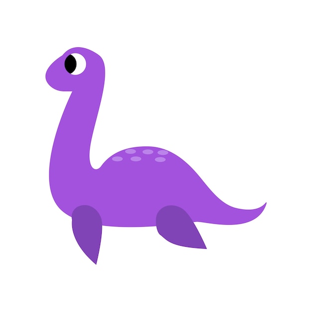 Joli bébé dinosaure isolé Illustration vectorielle pour enfants sur fond blanc