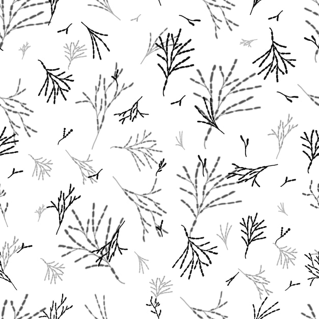 Joli Motif De Fleurs Illustration Vectorielle Dessinée à La Main