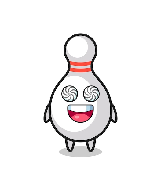 Joli Personnage De Bowling Aux Yeux Hypnotisés