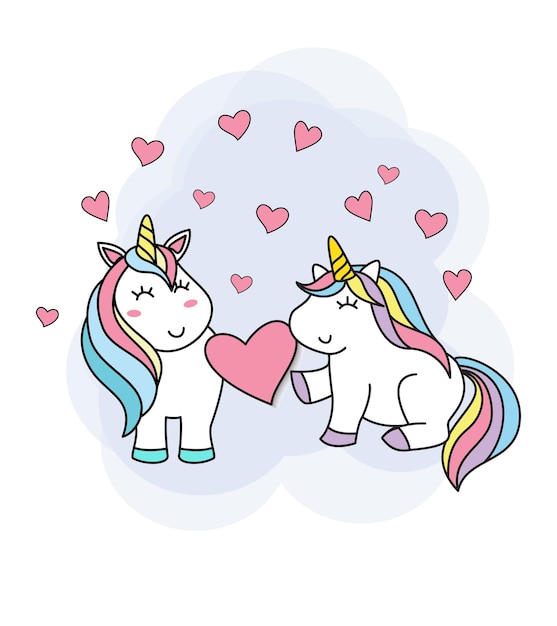 Jolie illustration de licorne