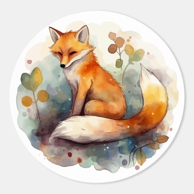 jolie illustration de renard