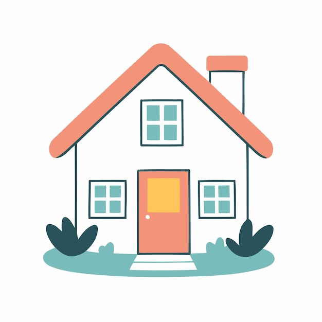 Vecteur une jolie illustration vectorielle d'une maison pour enfants