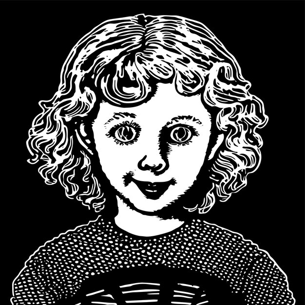 Jolie princesse chibi fille dessinée à la main dessin animé autocollant icône concept illustration isolée