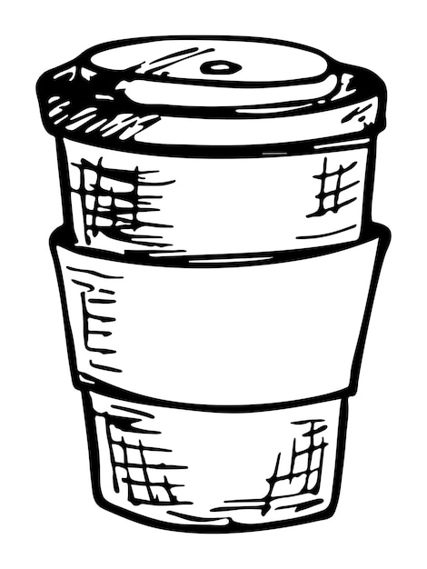 Jolie Tasse De Thé Ou De Café Illustration Coupe Simple Clipart Doodle Maison Confortable