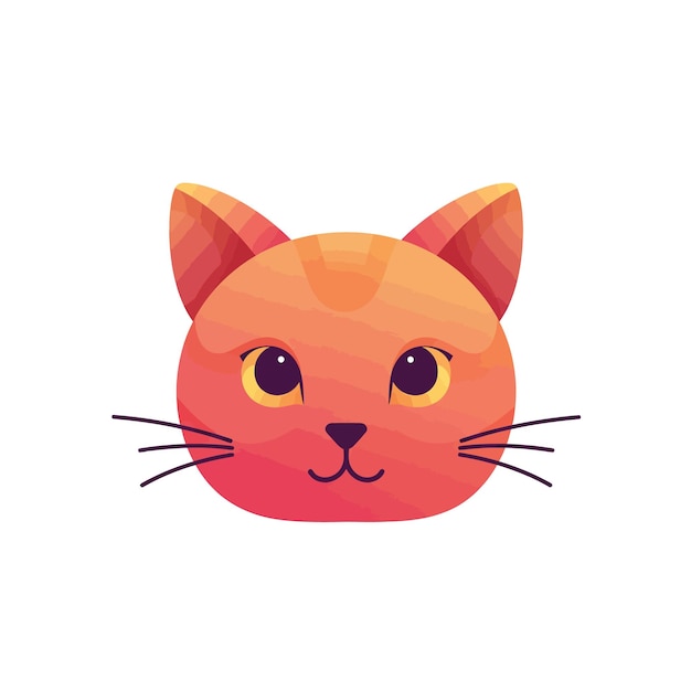 Une jolie tête de chat orange.