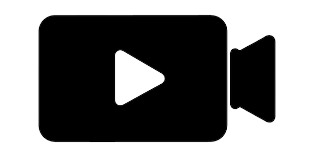 Jouer l'art vectoriel de l'icône vidéo