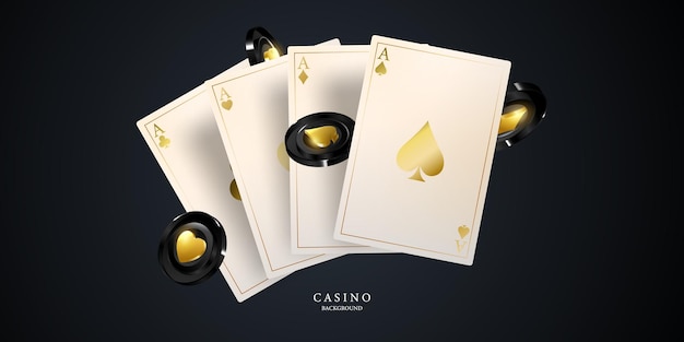 Vecteur jouer aux cartes gagner des jetons de casino à la main au poker voler de vrais jetons pour jouer de l'argent pour la roulette ou l'illustration vectorielle de poker