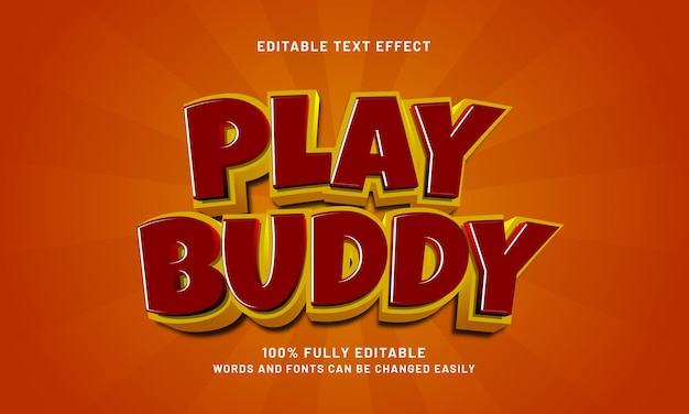 jouer à des effets de texte modifiables avec un dessin animé et un thème pour enfants