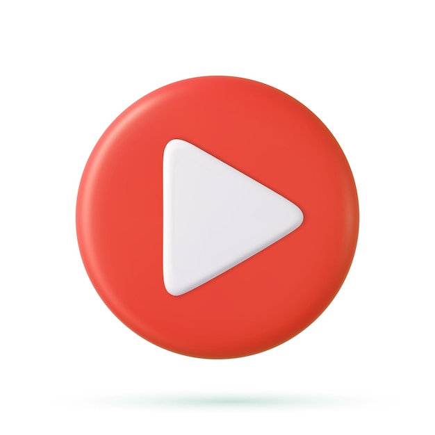 Jouer l'icône rouge en 3D