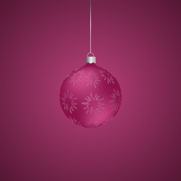 Vecteur jouet d'arbre de noël. boule de verre et coronavirus. la décoration de noël est accrochée à une ficelle