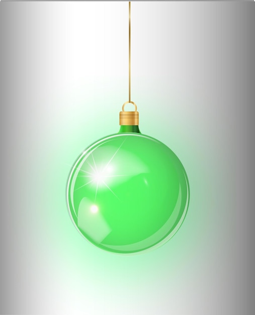 Jouet D'arbre De Noël Vert Isolé Sur Fond Transparent Stockant Vecteur De Décorations De Noël