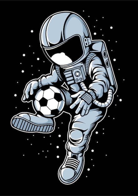 Joueur De Football Astronaute