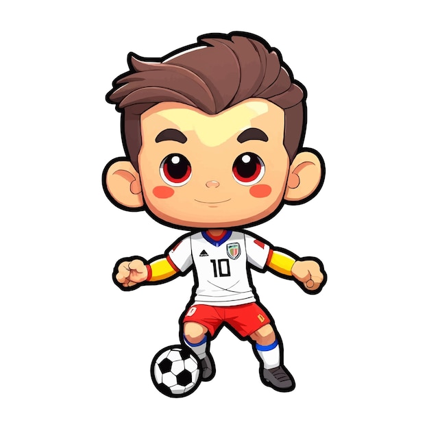 Joueur de football de dessin animé