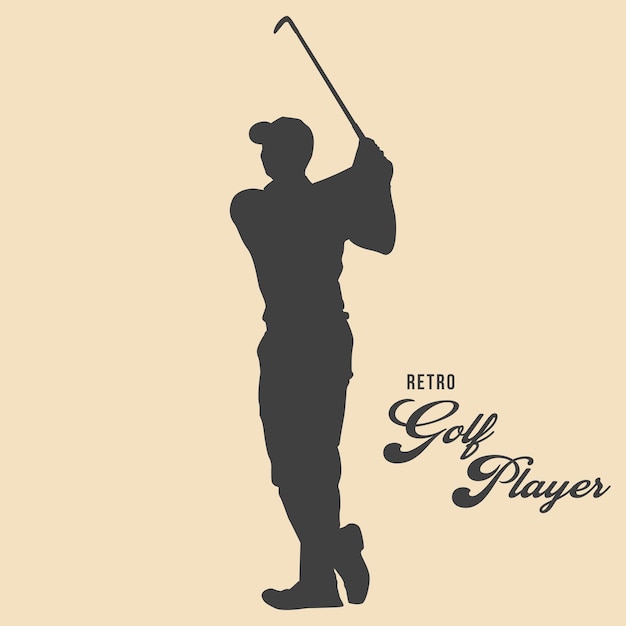 Joueur De Golf Silhouette Clip Art Vecteur