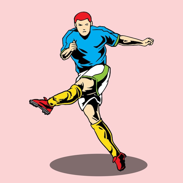 joueur de personnages de la coupe du monde de football pour l'icône de l'affiche et tshirt004
