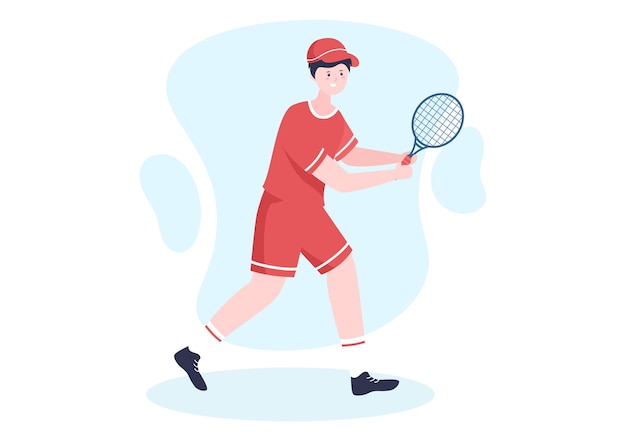 Joueur Tennis, Sport, Illustration