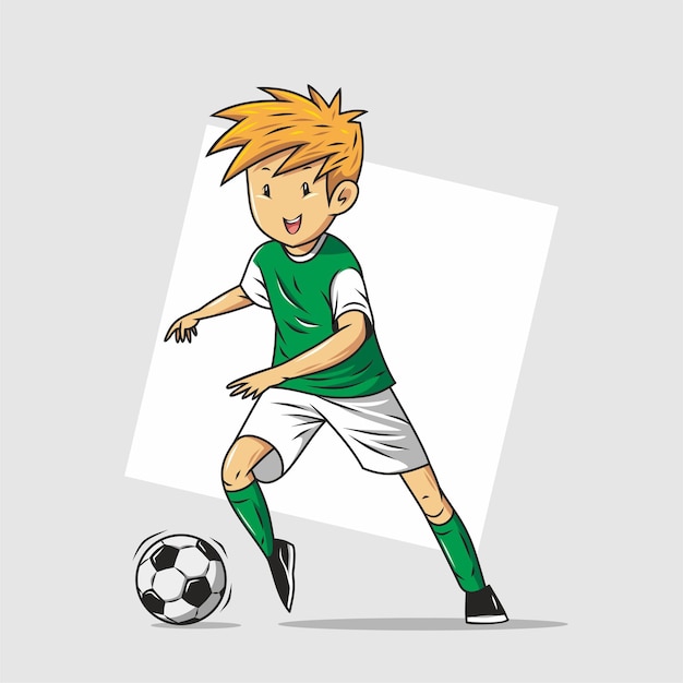 joueurs de football en action