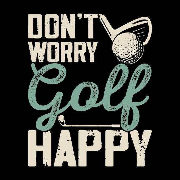 Des Joueurs De Golf Drôles Golfeur Retro Vintage Golfing Tshirt Design