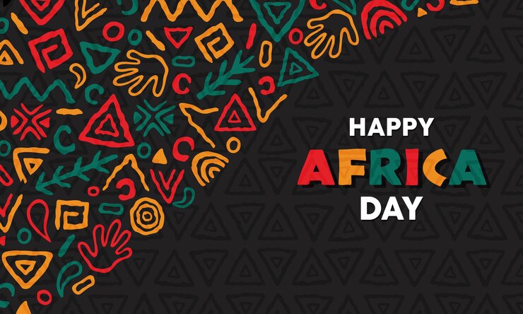 Vecteur jour de l'afrique icônes d'art tribal célébrant l'unité africaine eps 10 illustration vectorielle