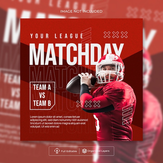 Le jour du match de football américain sur les réseaux sociaux.