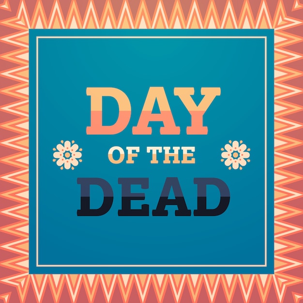 Jour De Mort Traditionnel Mexicain Halloween Dia De Los Muertos Fête Fête Décoration Invitation Carte De Voeux Plat