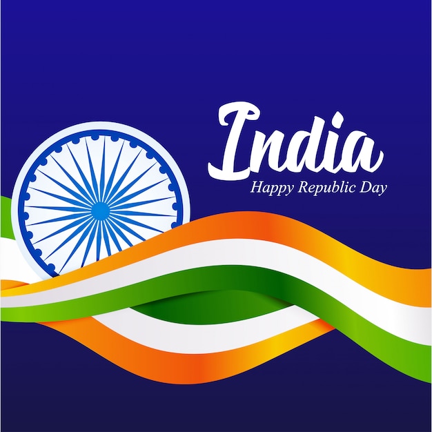 Jour de la République de l&#39;Inde. 26 janvier fond indien