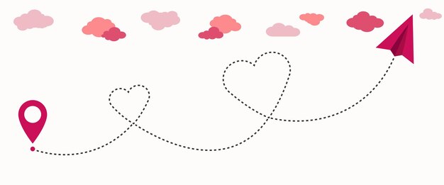 Vecteur jour de la saint-valentin forme cœur élément de conception pour les papiers peints invitations de mariage cartes de vœux