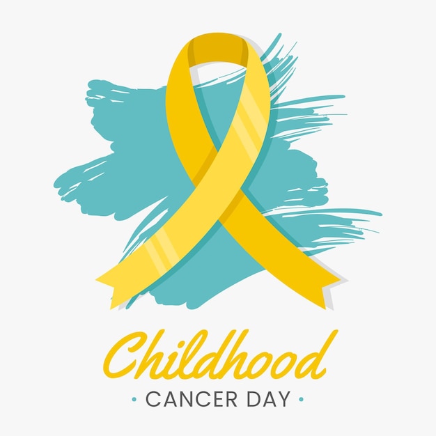 Journée du cancer de l'enfance à plat