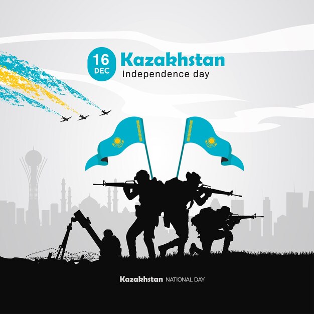 Vecteur journée de l'indépendance du kazakhstan