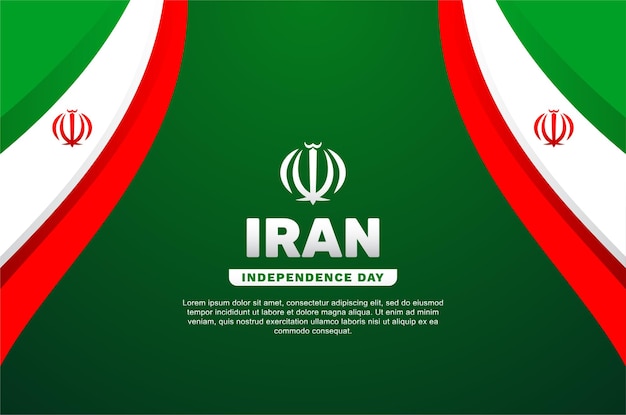 Vecteur journée de l'indépendance de l'iran