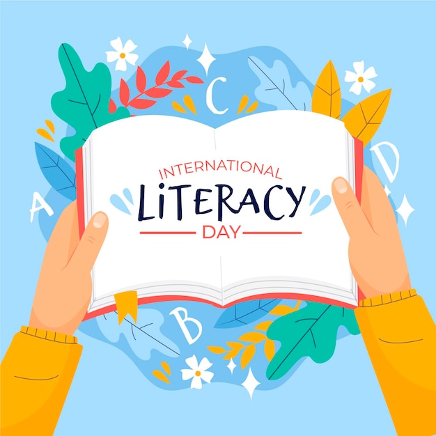 Journée Internationale De L'alphabétisation Avec Livre Ouvert