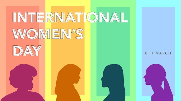 Vecteur la journée internationale de la femme