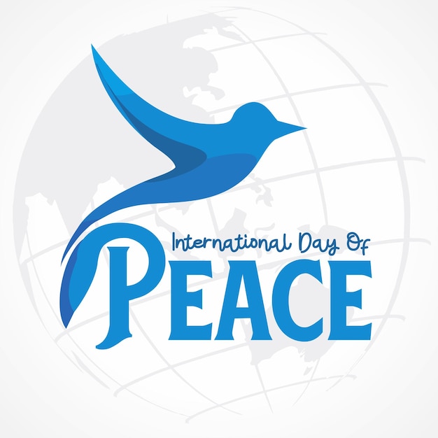 Vecteur journée internationale de la paix vector logo background