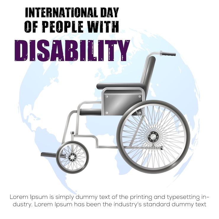 Vecteur journée internationale des personnes handicapées