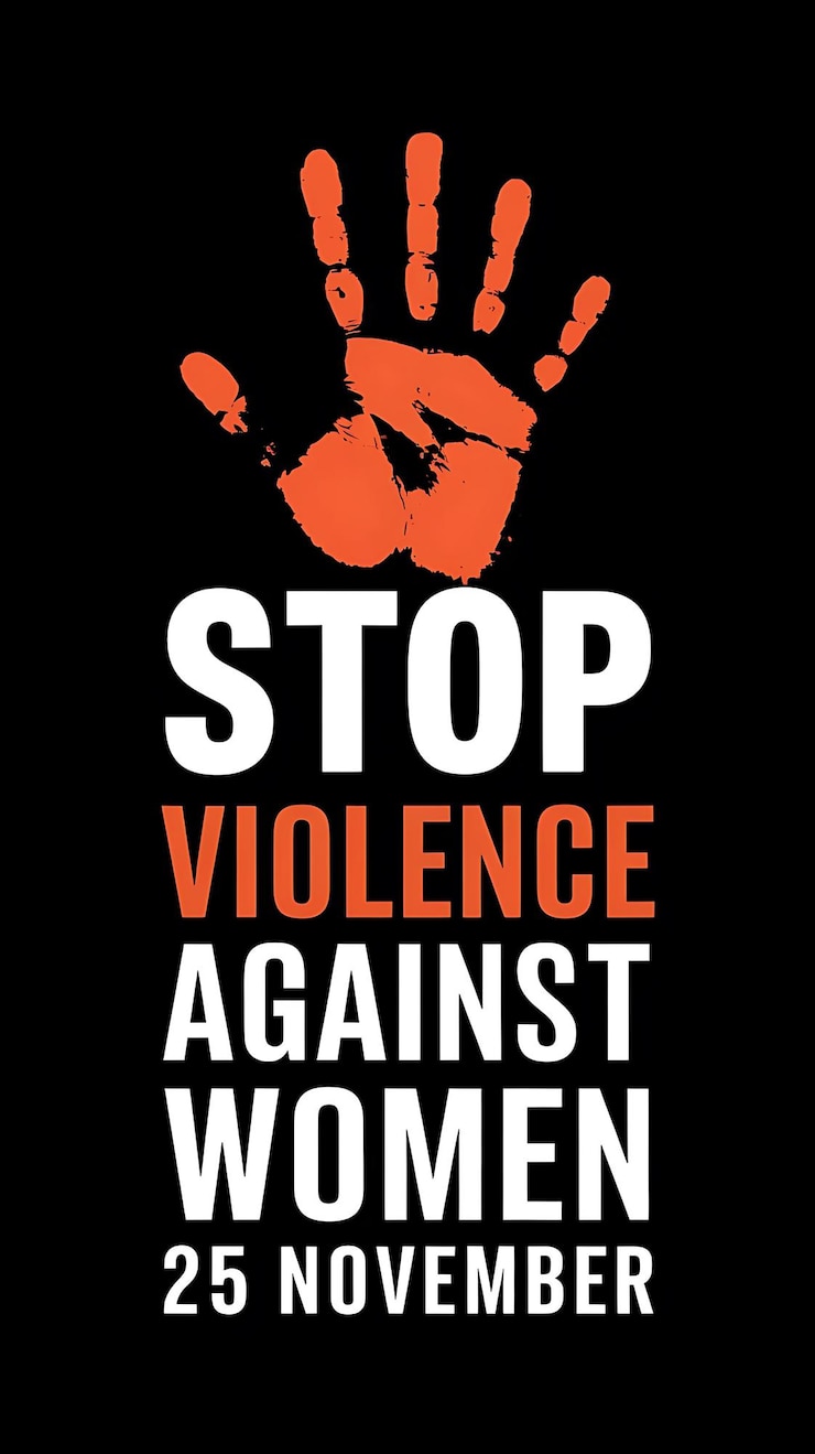 Vecteur journée internationale pour l'élimination de la violence contre les femmes