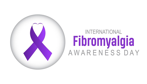 Vecteur la journée internationale de sensibilisation à la fibromyalgie est célébrée chaque année en mai.