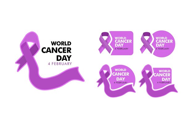 Journée mondiale contre le cancer pour logo ou illustration ou publication sur les réseaux sociaux