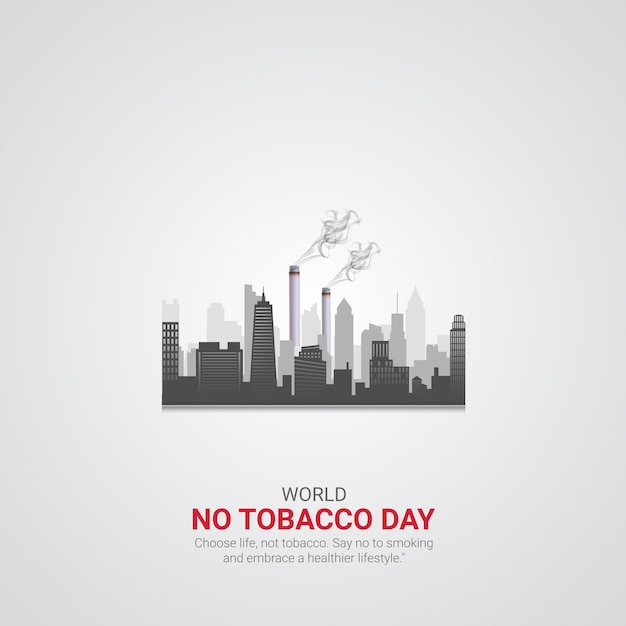 Vecteur journée mondiale contre le tabac, 31 mai, illustration 3d vectorielle