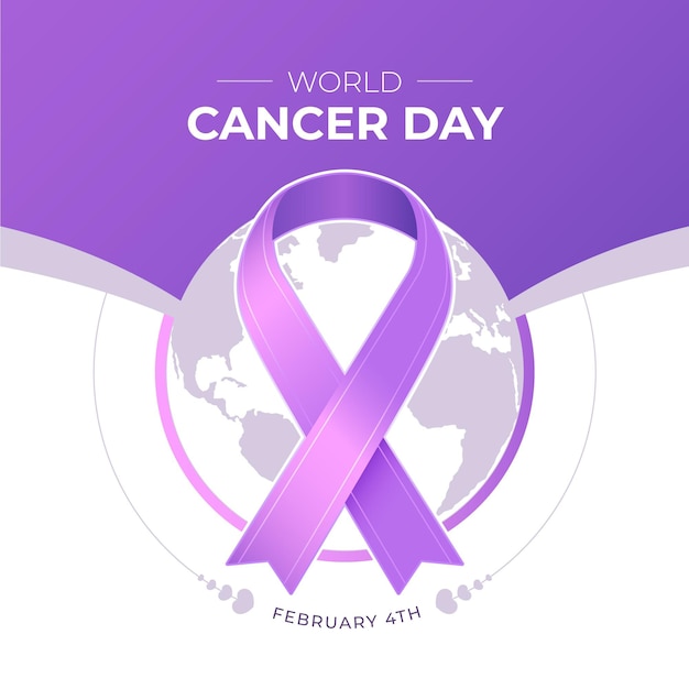 Journée mondiale du cancer en dégradé