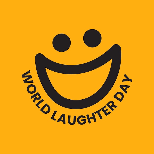 Vecteur journée mondiale du rire avec un smiley vector illustration pour carte de voeux affiche bannière social