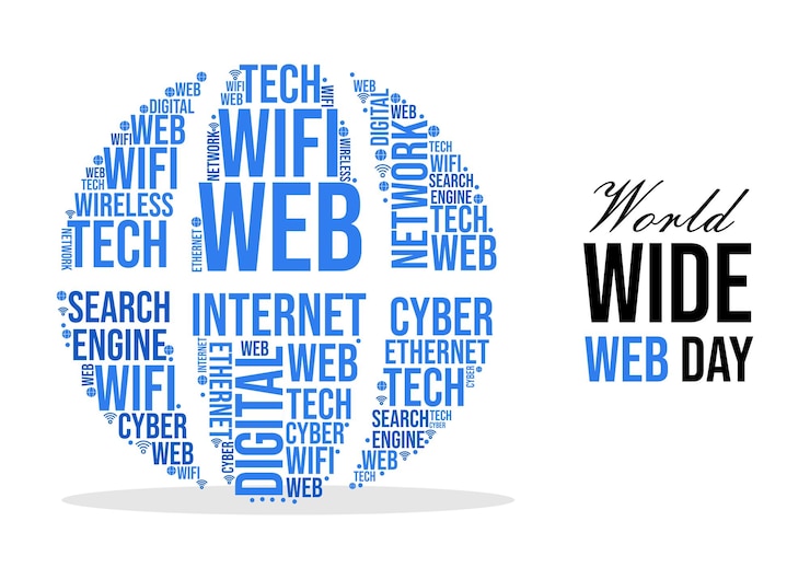 Vecteur journée mondiale du web