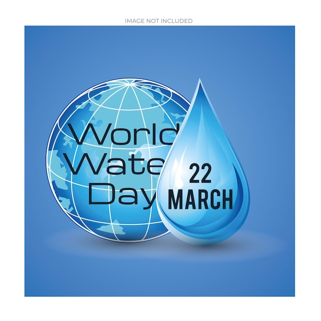 Vecteur journée mondiale de l'eau design vectoriel gratuit